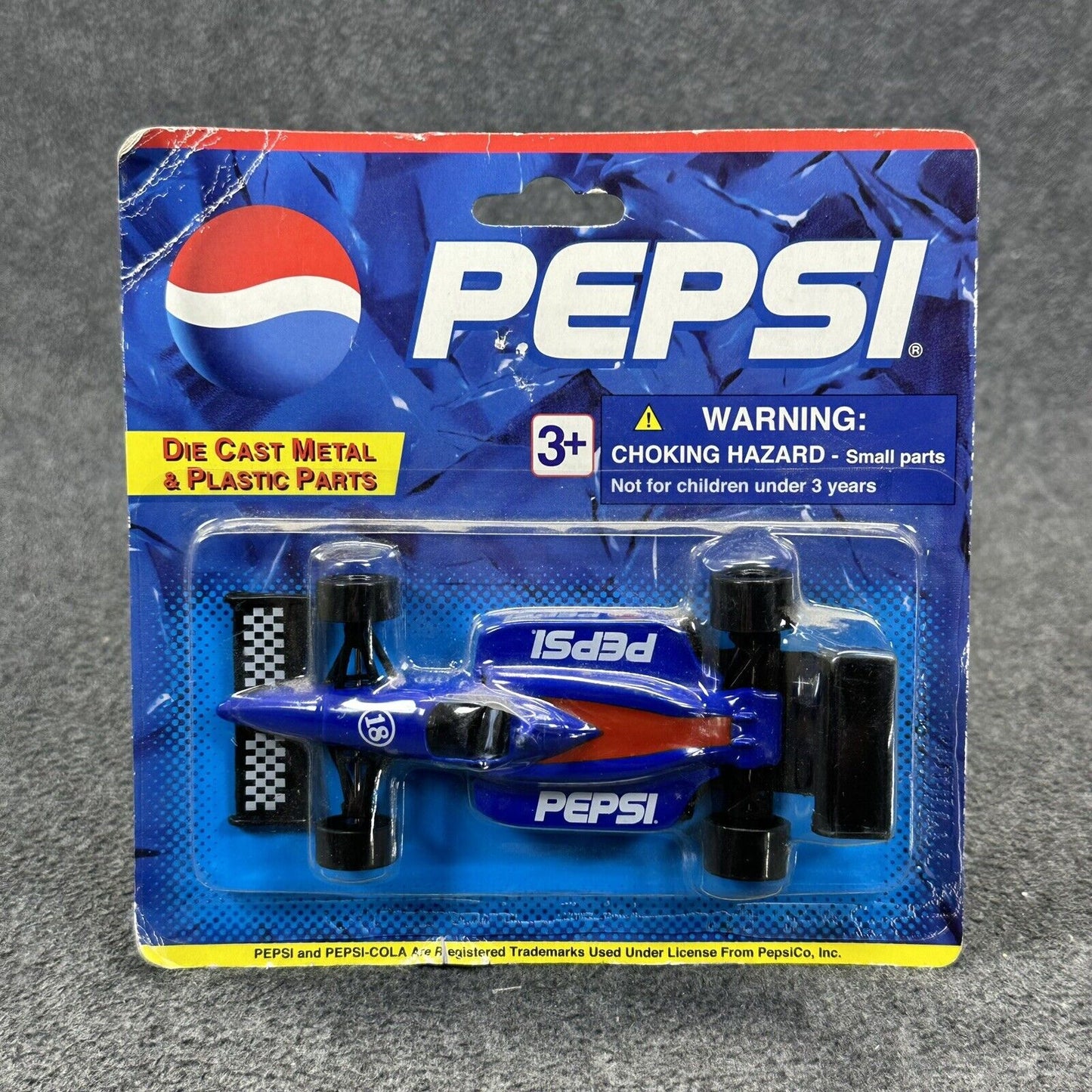 Lot of 2 Vintage Pepsi 4.5" Die-Cast Metal Vehicles by Golden Wheel 1:43 Scale