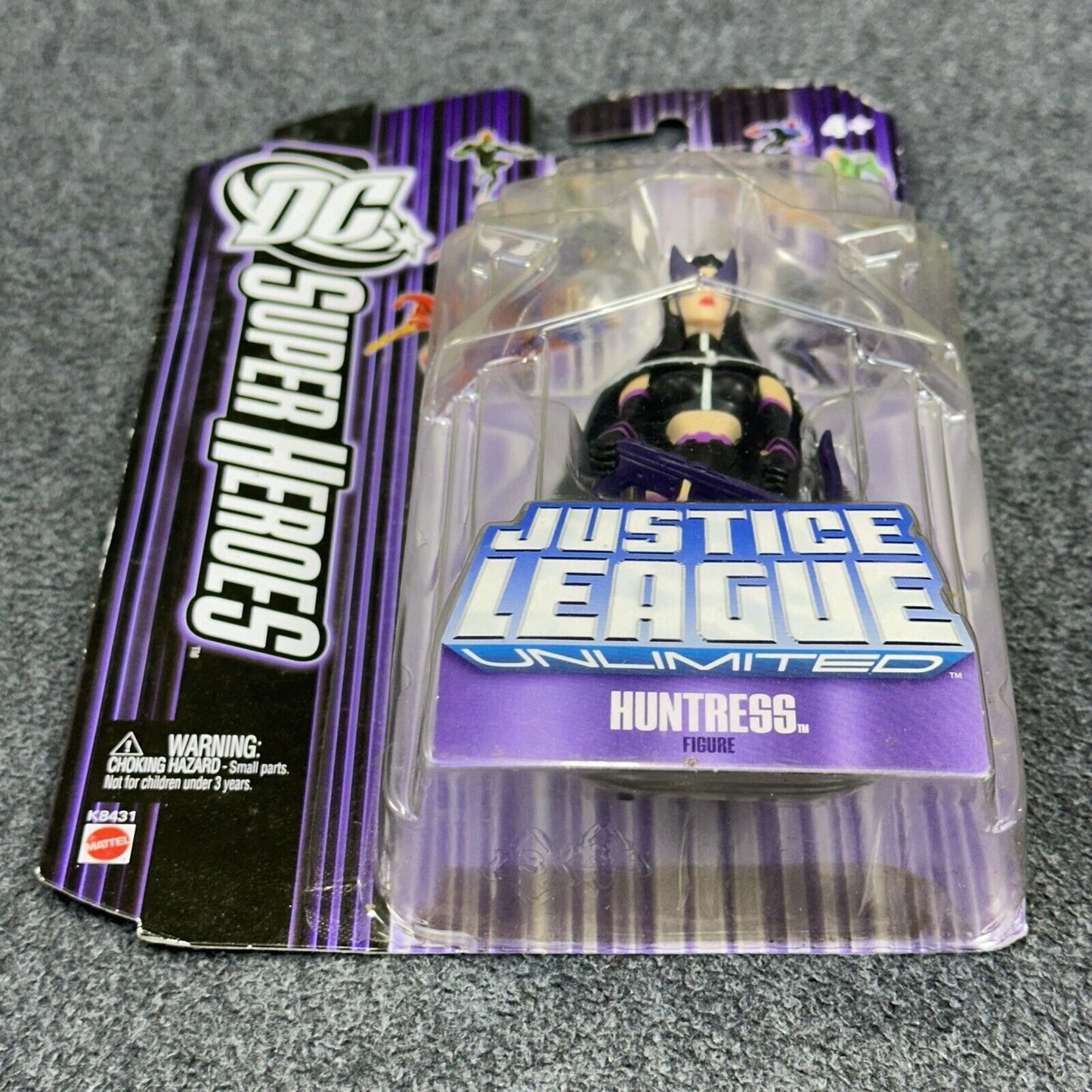 DC Super Heroes Justice League Unlimited Huntress 4" Action Figure Purple Card