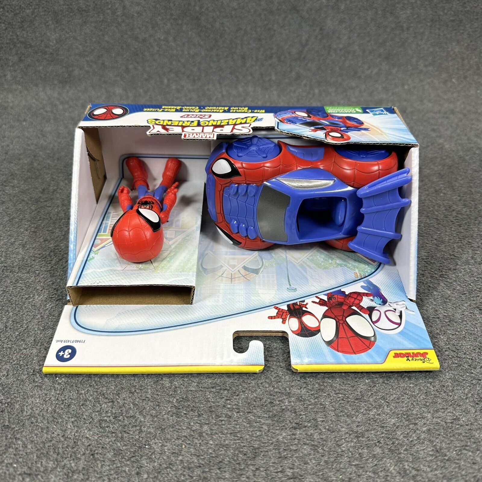 Marvel Spidey and His Amazing Friends Spider-Man 3.5" Action Figure and Car New