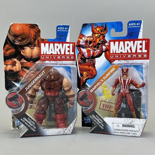 Marvel Universe X-Men Juggernaut & Sunfire 3.75” Action Figures - Sealed