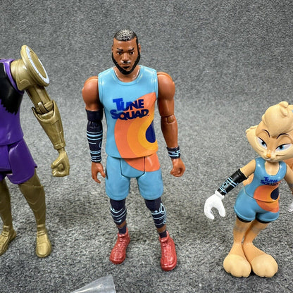 Space Jam Tune Squad 5" Action Figures LeBron Bugs Bunny Lola & Gold Chronos