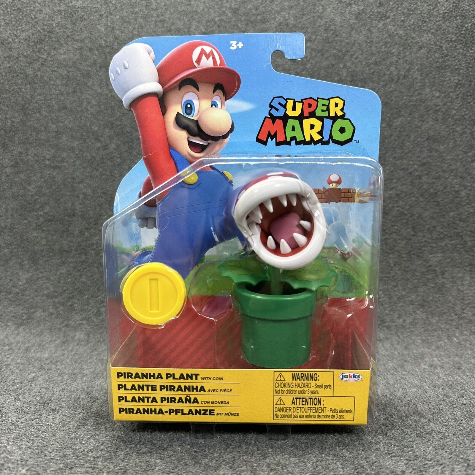 Lot of 5 Super Mario 4" Action Figures Piranha Plant Penguin Mario Koopa Shy-Guy