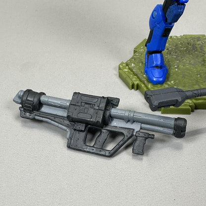 World of Halo Blue Spartan Gungir 4.5" Action Figure from UNSC Checkpoint