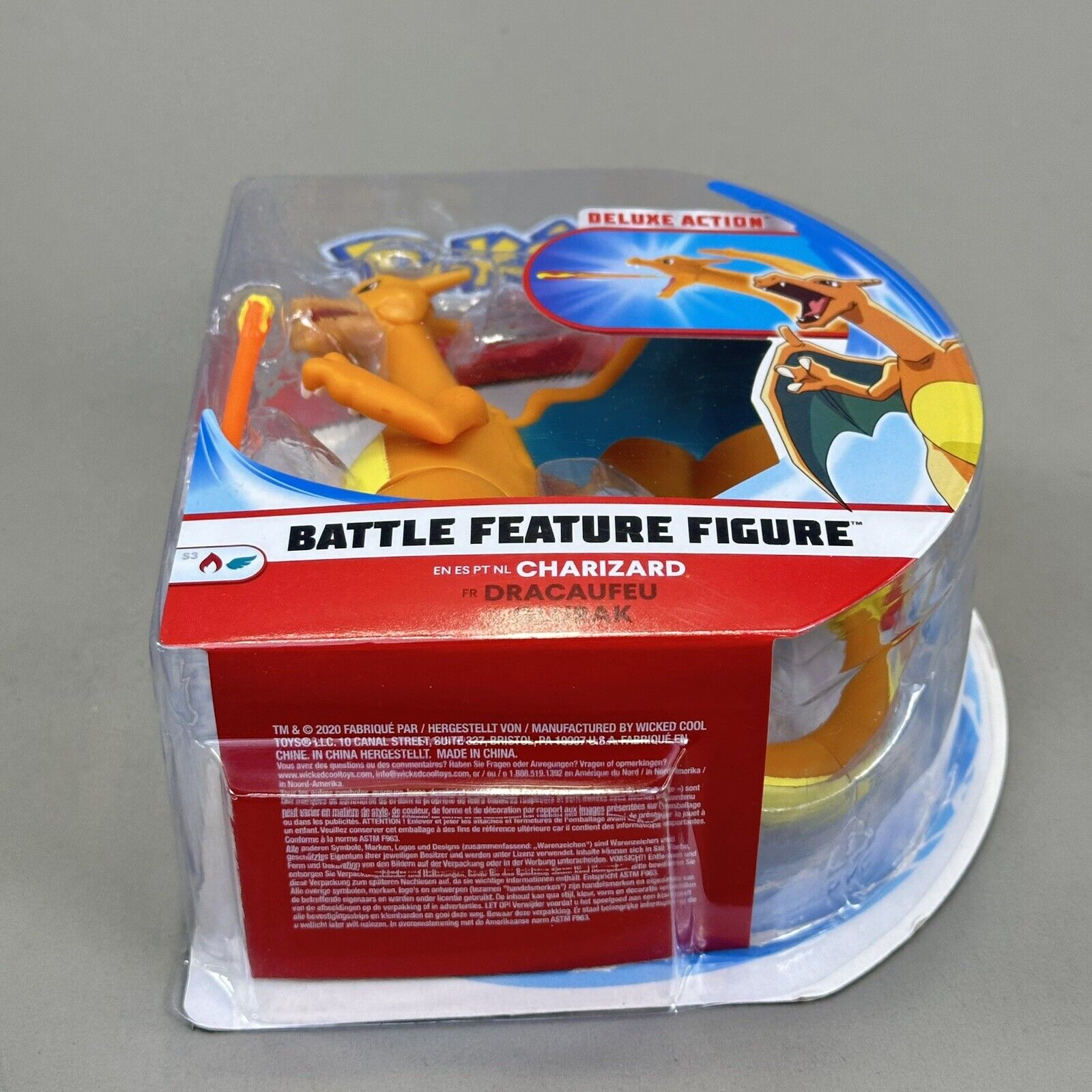 Pokémon Charizard Battle Feature Figure Deluxe 4" Action Figure Jazwares - New