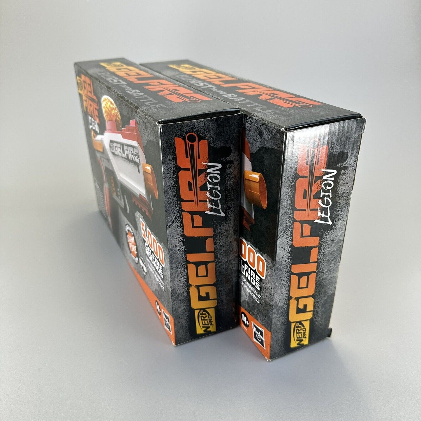 Bundle of 2 Nerf Pro Gelfire Legion Blasters w/ 5000 Rounds & Eyewear - New