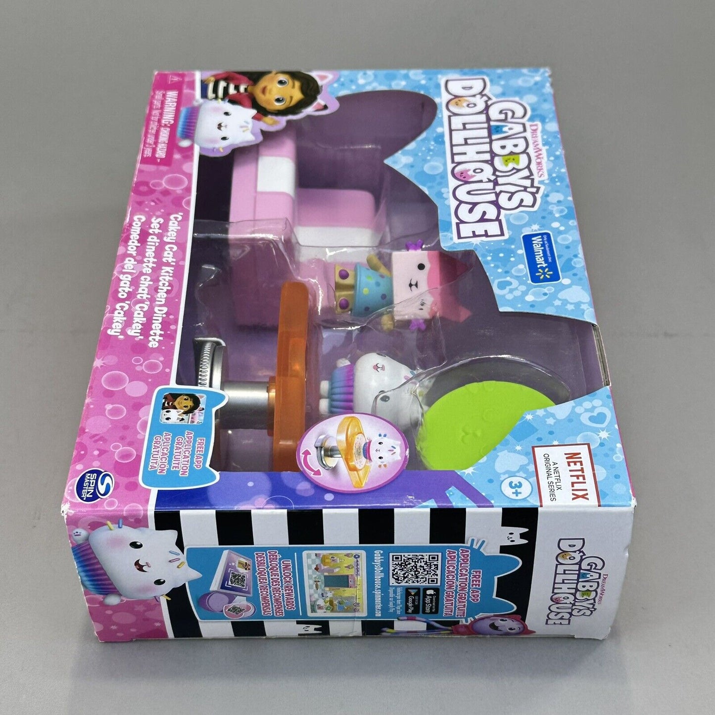 Gabby's Dollhouse Cakey Cat Baby Box Kitchen Dinette Set Exclusive - Brand New