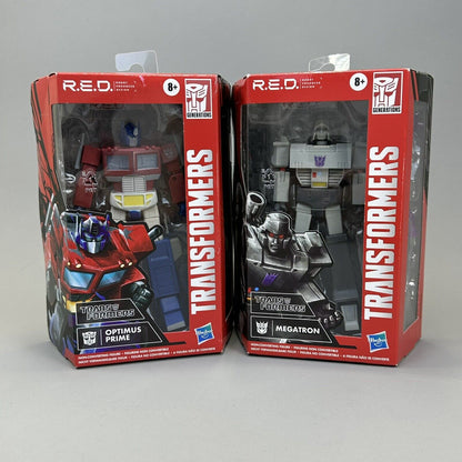 Transformers R.E.D. Megatron & Optimus Prime 6" Action Figures Bundle Hasbro New