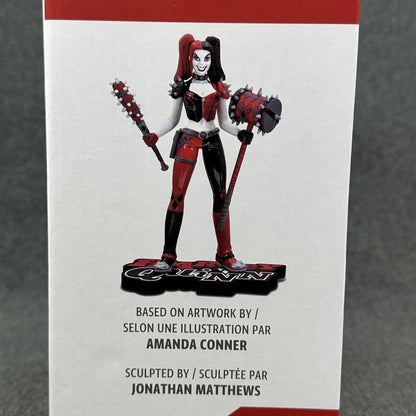 DC Direct Harley Quinn Red White & Black by J. Amanda Connor 1:10 Statue - New