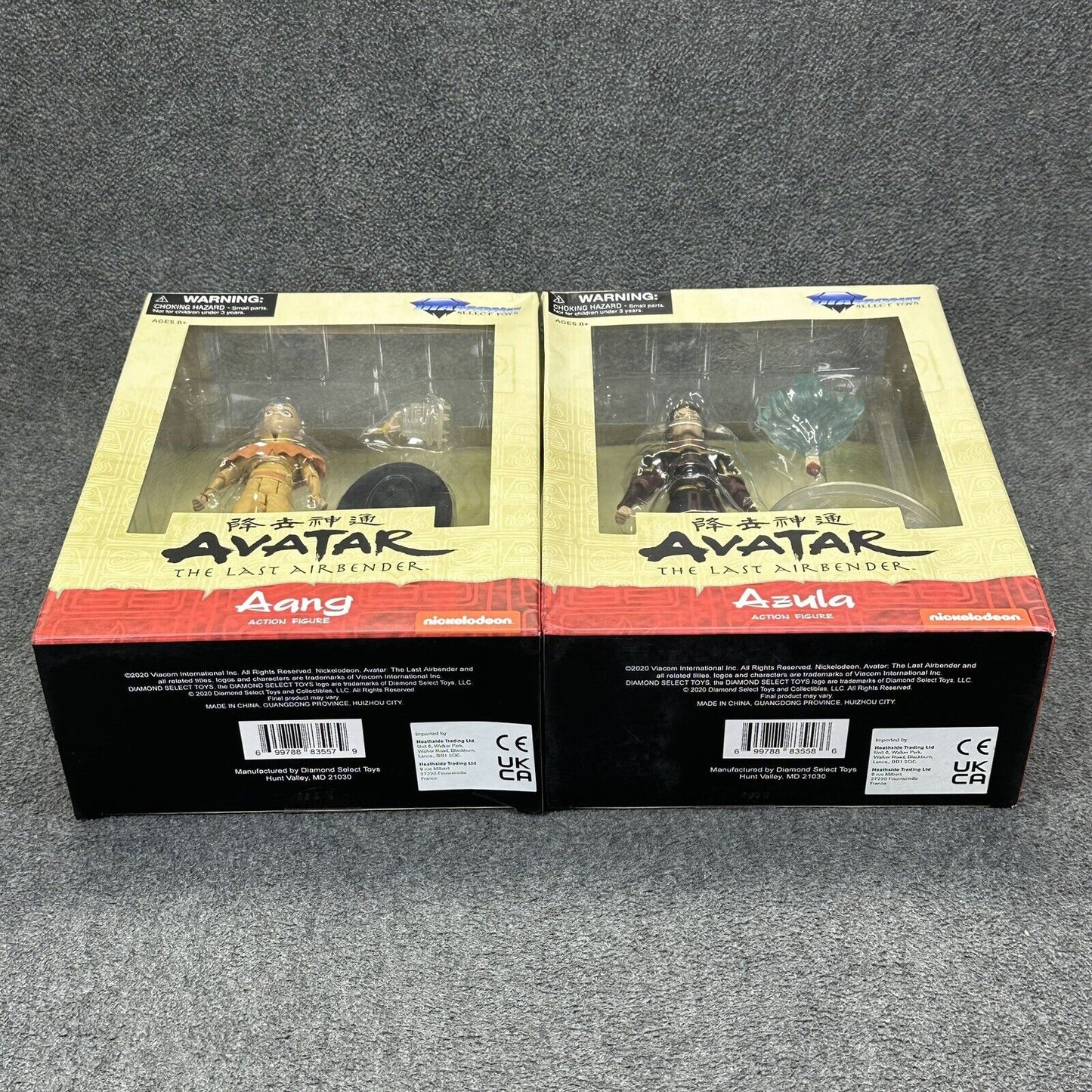 Diamond Select Toys Avatar The Last Airbender Azula & Aang 7" Scale Action Figs.