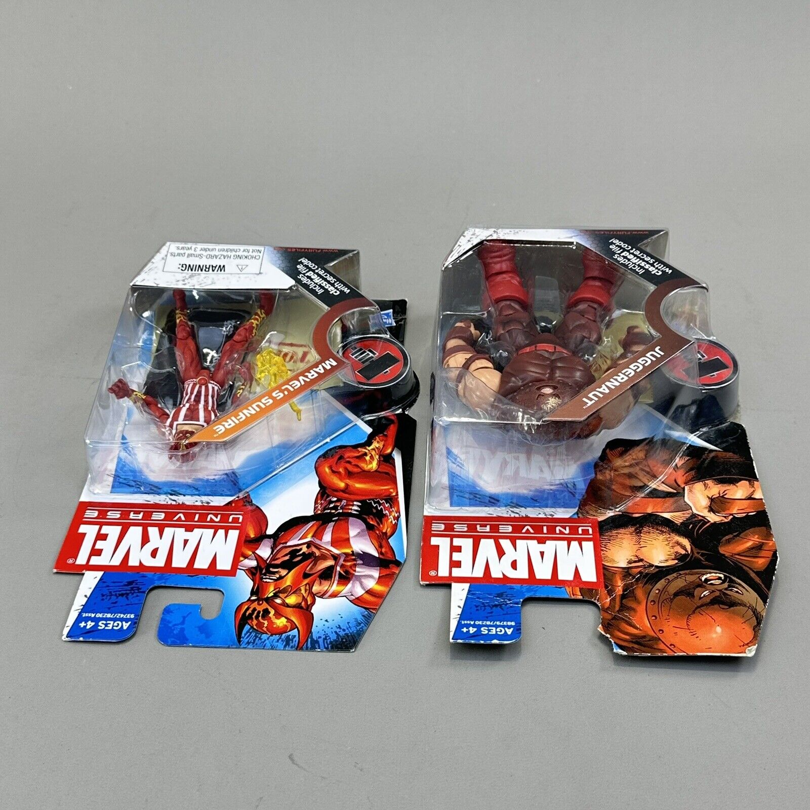 Marvel Universe X-Men Juggernaut & Sunfire 3.75” Action Figures - Sealed