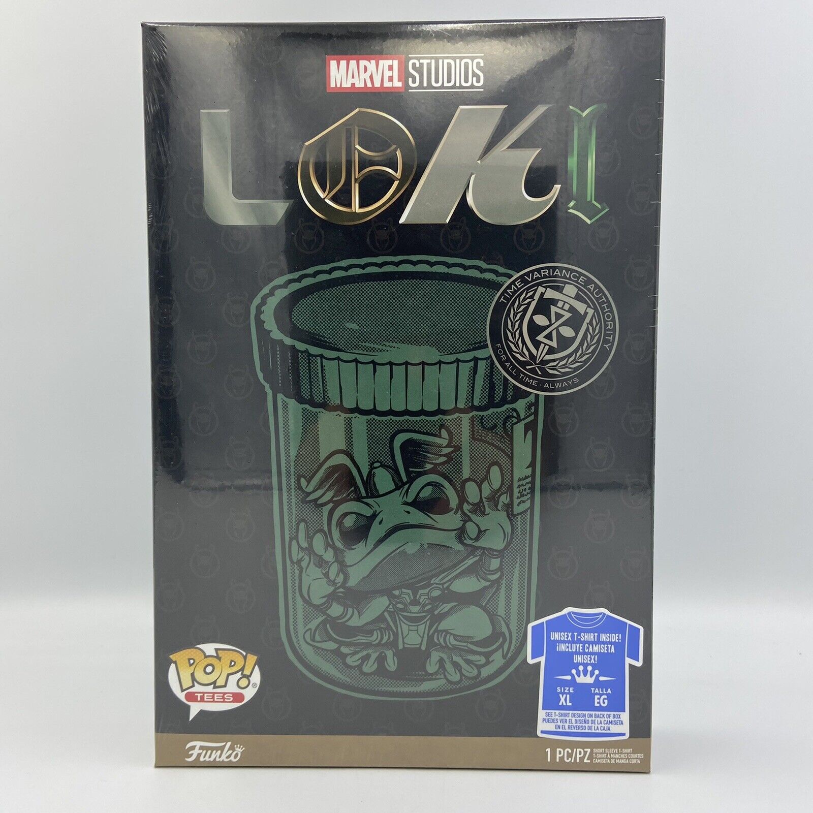 Funko Pop! Tees Marvel Studios Loki Frog Of Thunder Short Sleeve T Shirt XL New