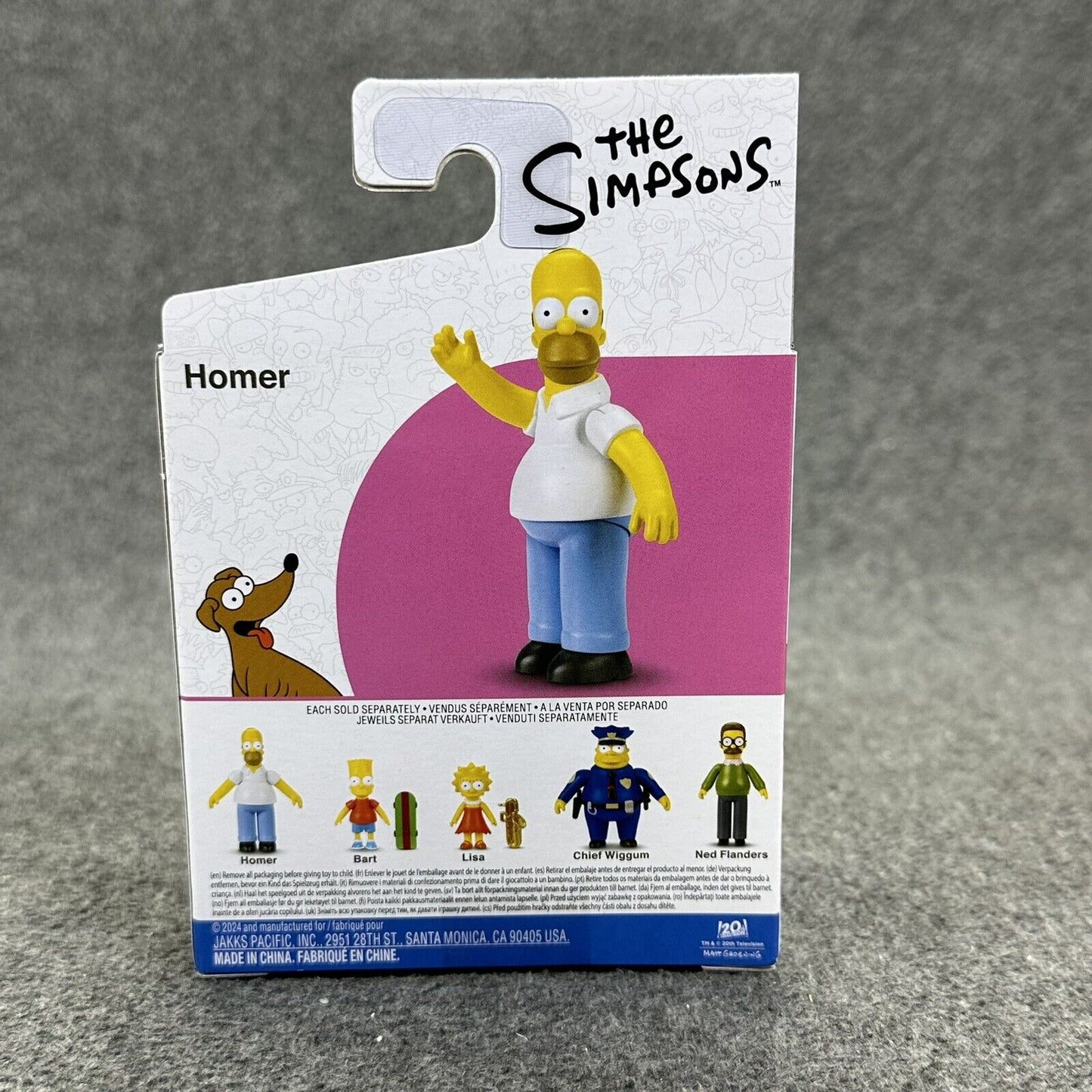 The Simpsons Bundle Homer Bart Lisa Ned Chief Wiggum 2.5" Figures Full Set Jakks