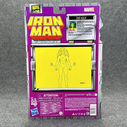 Marvel Legends Retro Iron Man Series Comics SHE-HULK 6" Action Figure Hasbro New