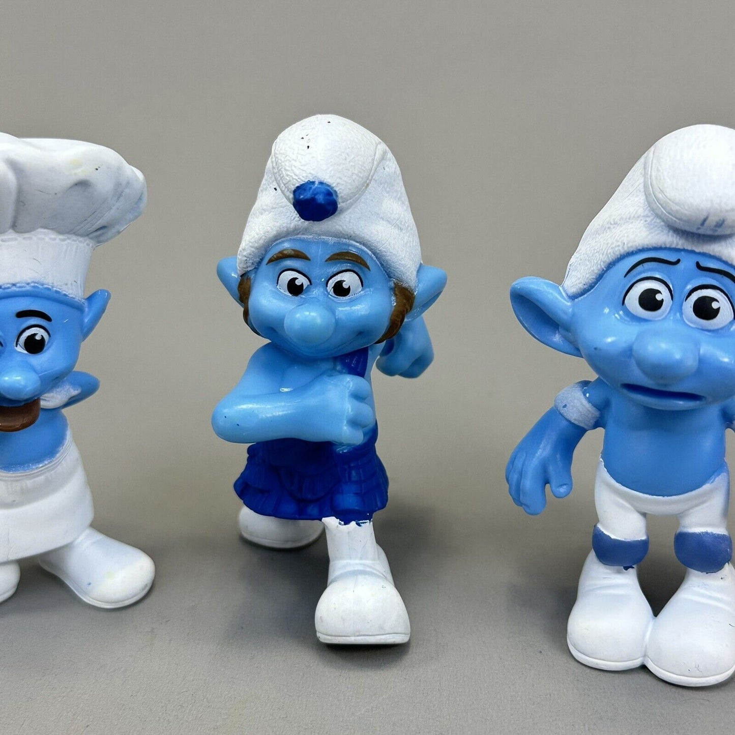 Lot of 3 McDonalds Happy Meal Chef, Panicky & Gutsy 3" Vinyl Figures - 2011