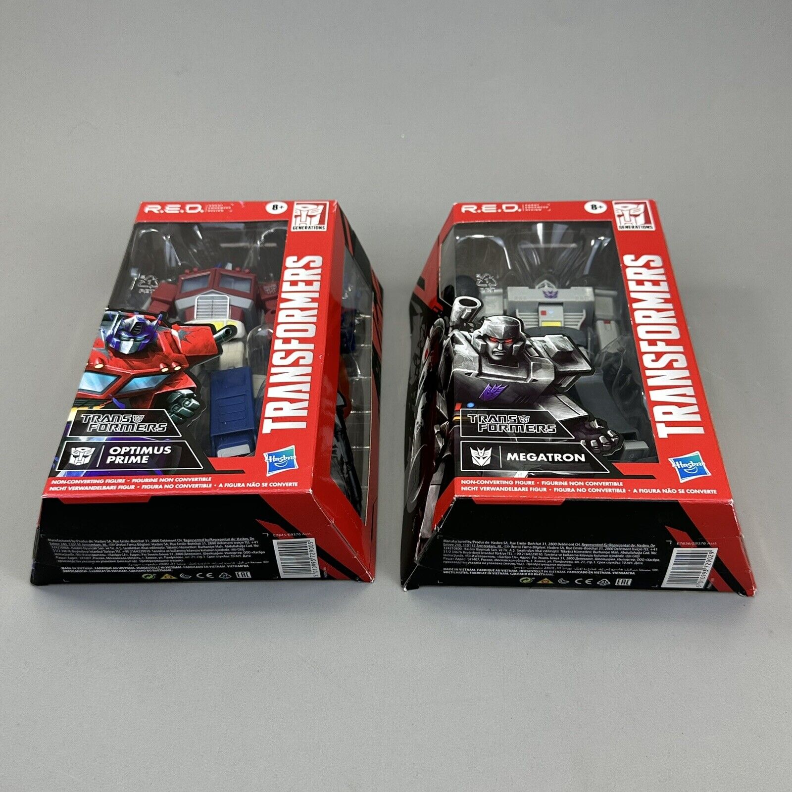 Transformers R.E.D. Megatron & Optimus Prime 6" Action Figures Bundle Hasbro New