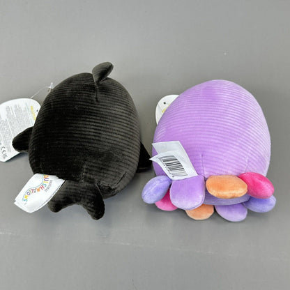 Squishmallows Squisharoy Beula The Octopus & Kai The Whale 5" Soft Plushies NWT