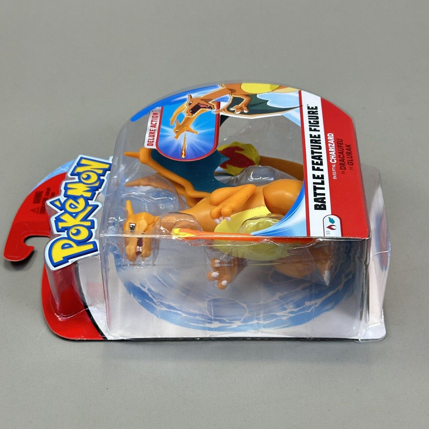 Pokémon Charizard Battle Feature Figure Deluxe 4" Action Figure Jazwares - New