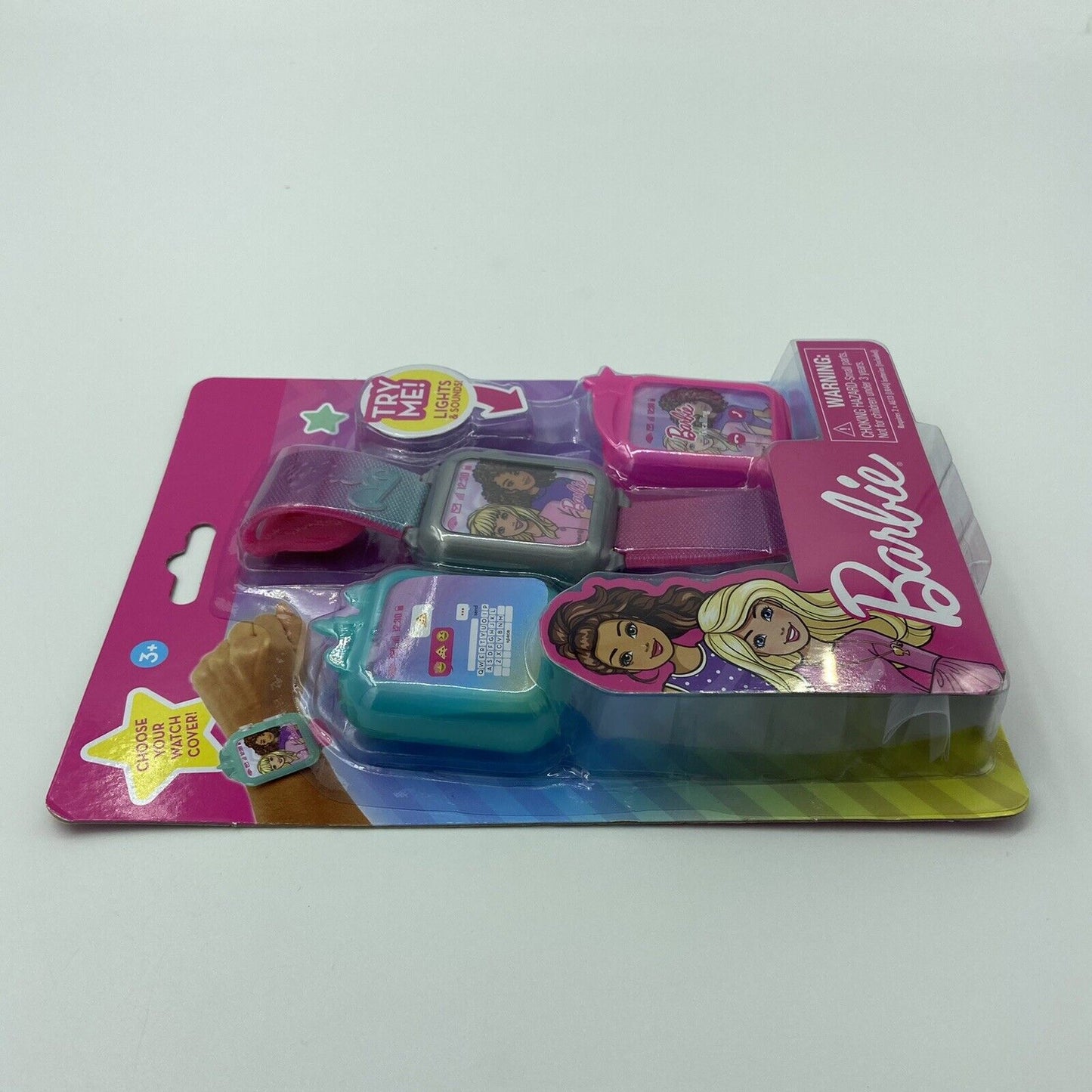 Barbie Smart Toy Watch With Light & Sound - Interchangeable Covers - Brand New