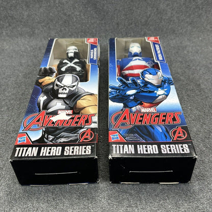 Marvel Titan Hero Series Avengers Iron Patriot & Crossbones 12" Action Figures