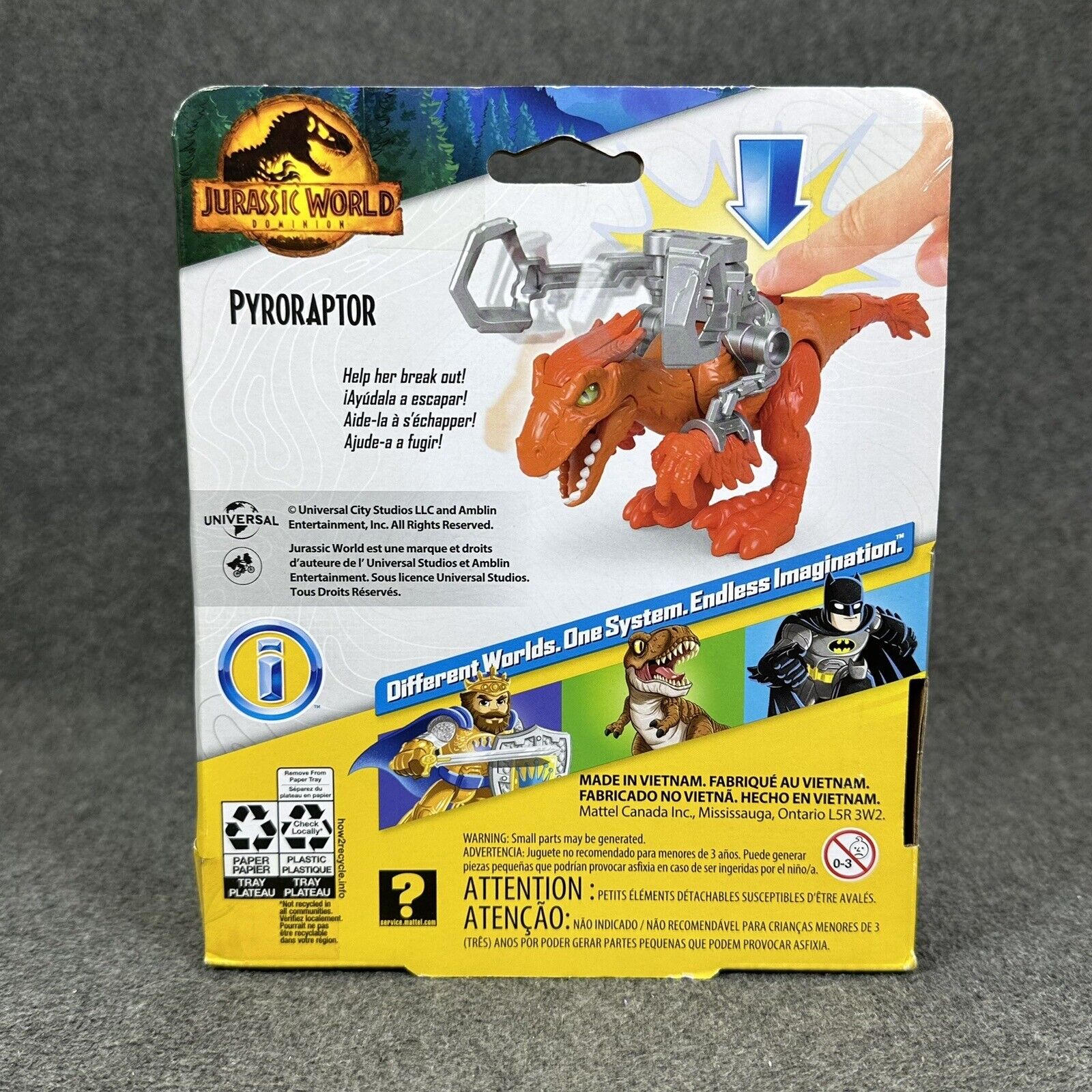 Fisher-Price imaginext Jurassic World Dominion Pyroraptor Action Figure - New