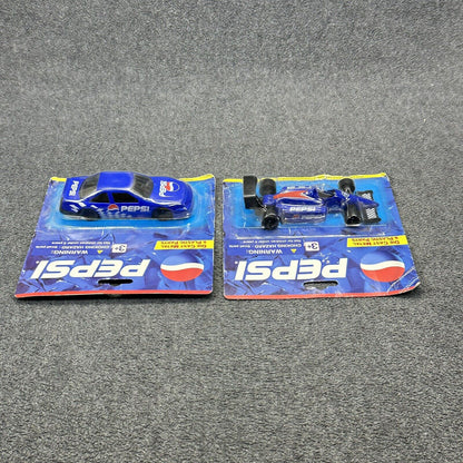 Lot of 2 Vintage Pepsi 4.5" Die-Cast Metal Vehicles by Golden Wheel 1:43 Scale