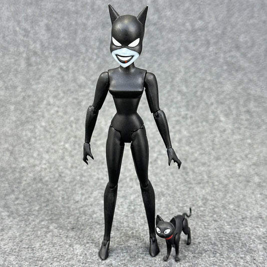 DC Collectibles Batman New Animated Series Catwoman 5.5" Action Figure w/ Cat