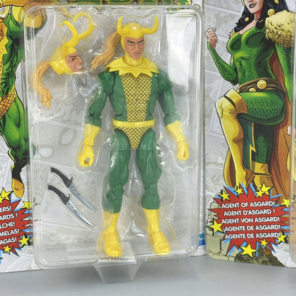 Marvel Legends Retro Card Lady Loki Agent of Asgard & Loki 6" Action Figures New