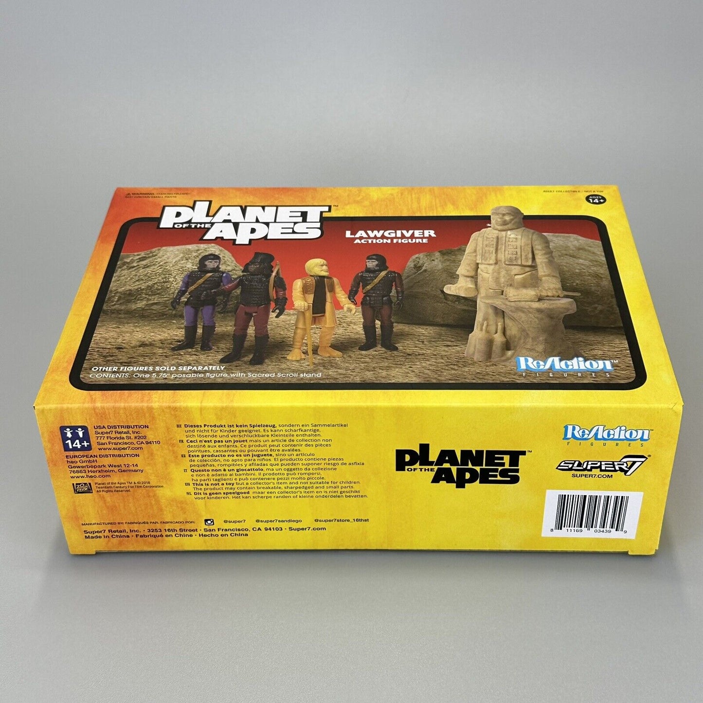 ReAction Planet of the Apes Series 2 Lawgiver 5.5" Statue for 3.75" Figures New