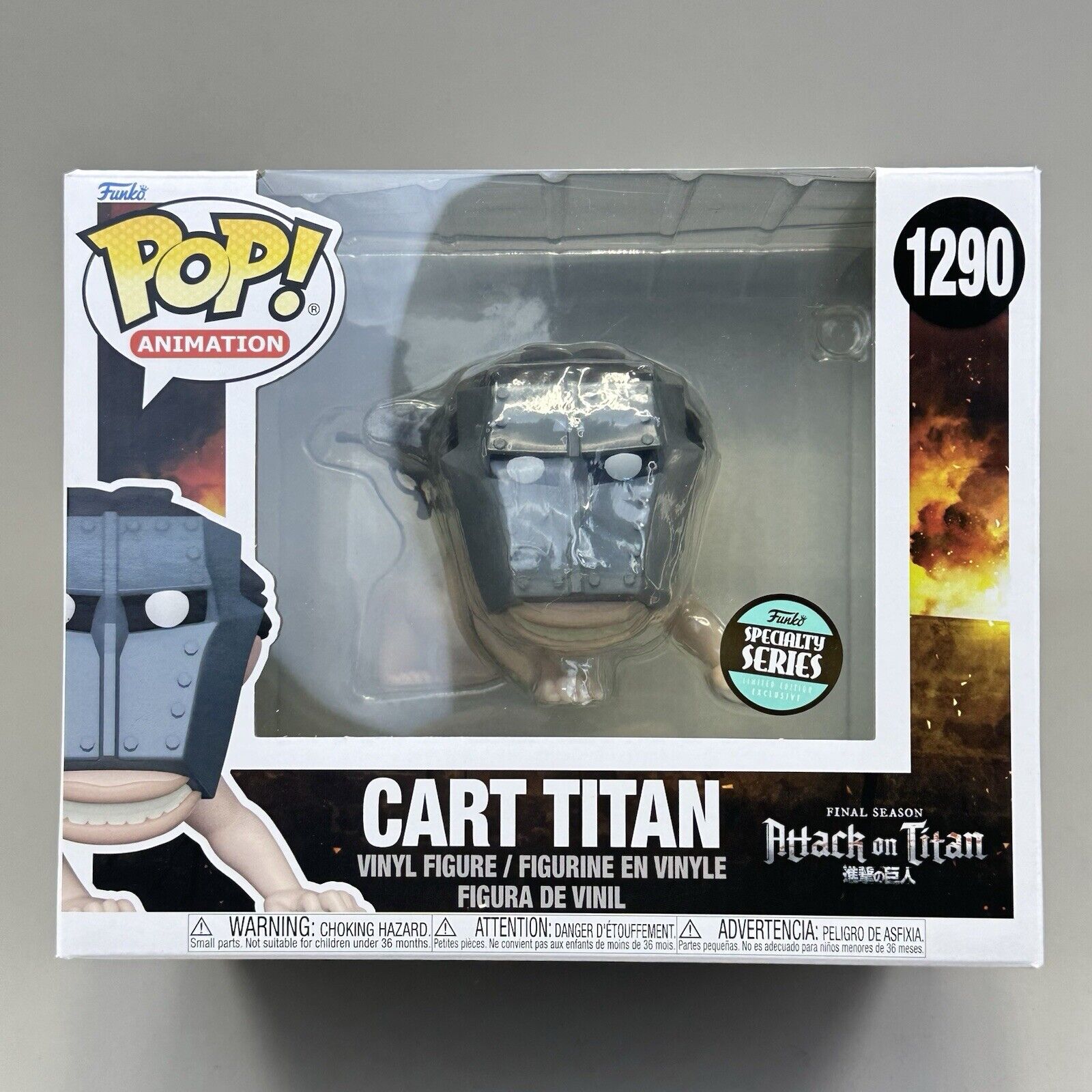 Funko Pop Super: Attack on Titan Cart Titan Special Edition #1290 Vinyl Figure