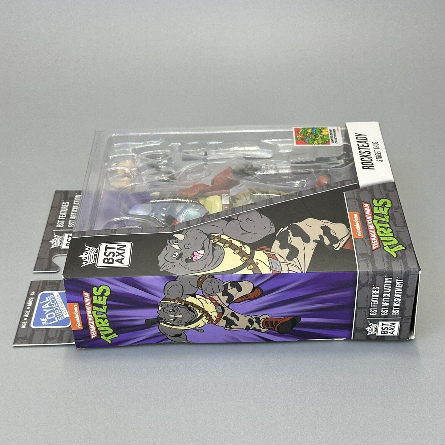 The Loyal Subjects BST AXN TMNT Rocksteady Street Thug 5" Action Figure - New