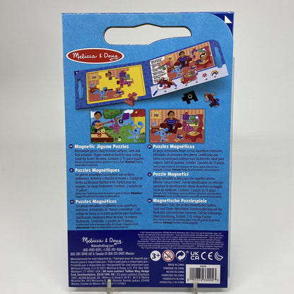 Melissa & Doug Blue's Clues & You! 2X 15 Pc Take-Along Magnetic Jigsaw Puzzles