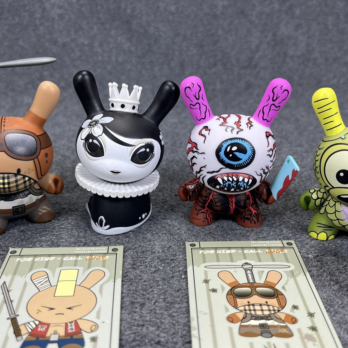 Lot of 5 Kidrobot Dunny 3" Vinyl Mini Figure L'Amour Supreme, Black Mayari Loose