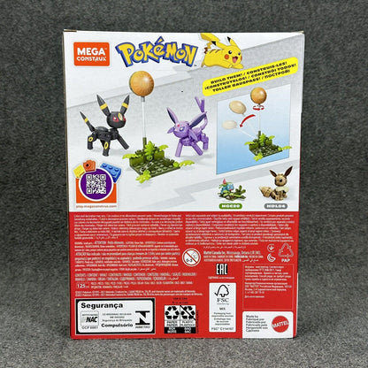 Mega Construx Pokemon Umbreon & Espeon Building Set 125 Pieces - Brand New