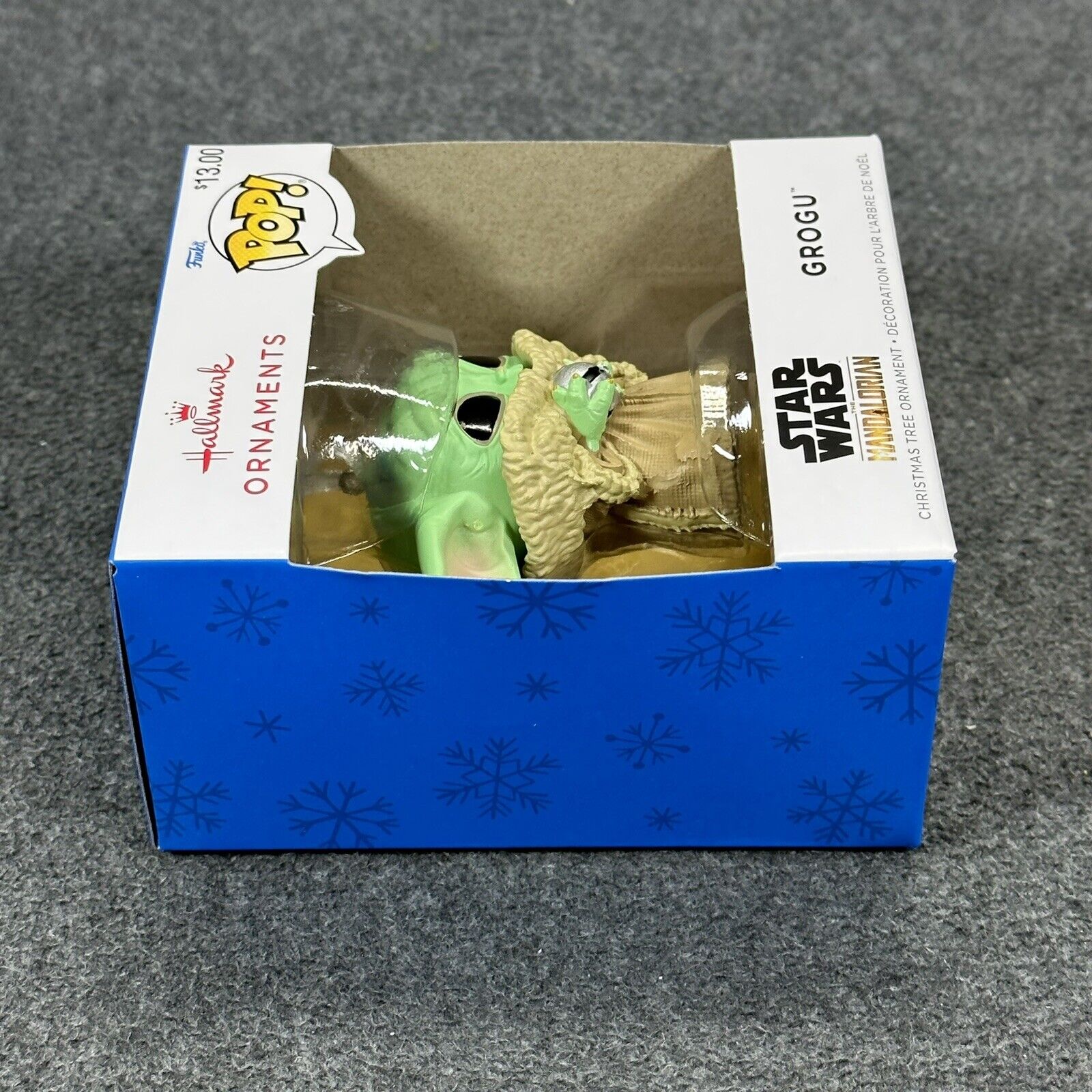 Funko POP Hallmark Star Wars The Mandalorian Grogu Christmas Tree Ornament - New