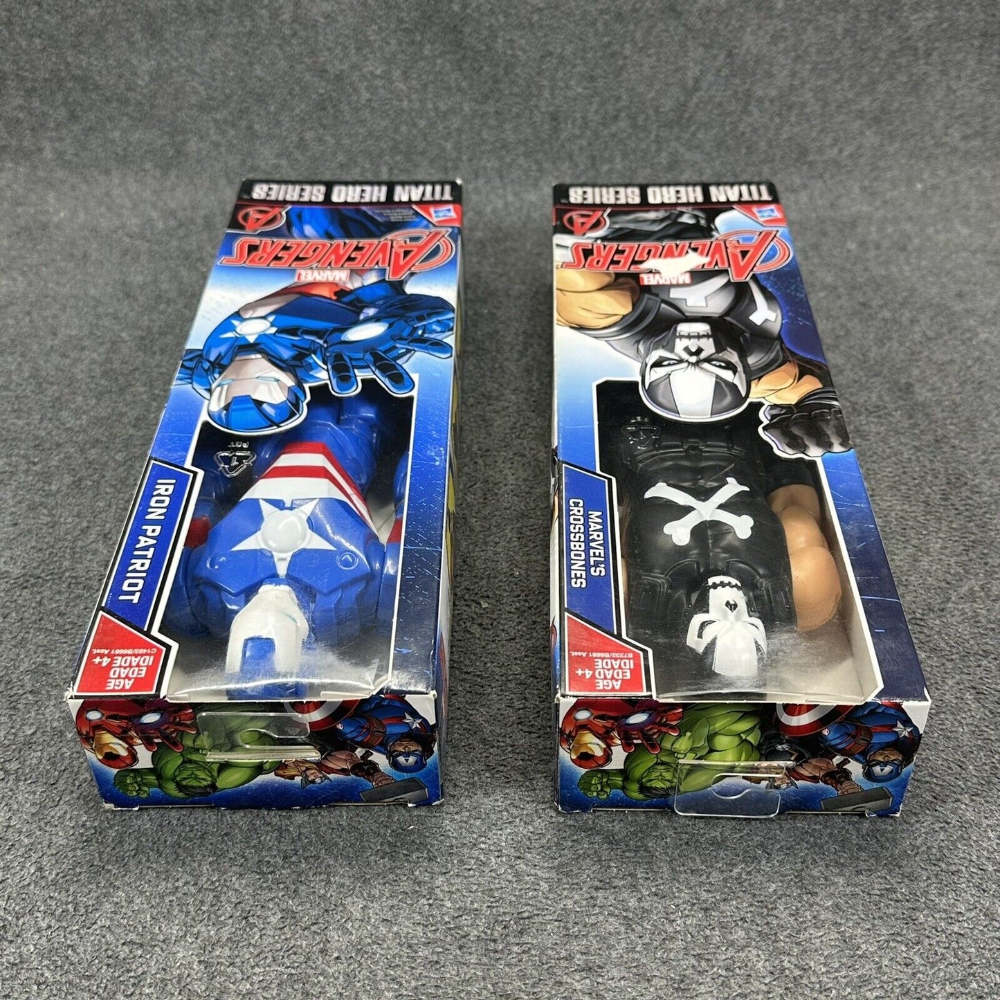 Marvel Titan Hero Series Avengers Iron Patriot & Crossbones 12" Action Figures