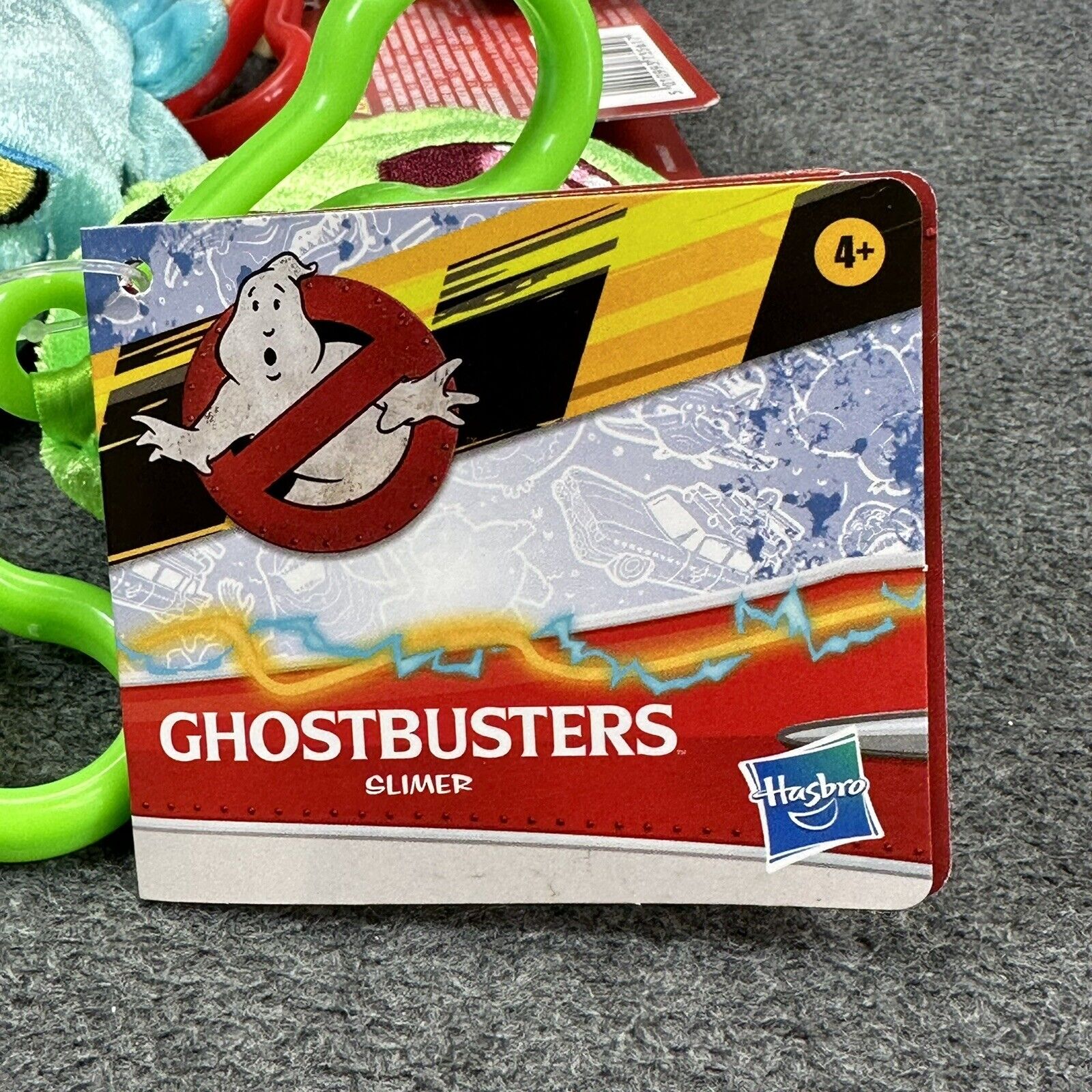 Set of 4 Ghostbusters Slimer Stay Puft Muncher & Terror Dog 4" Plush w/ Hooks