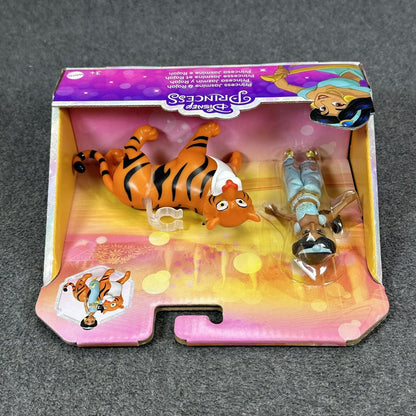 Disney Princess JASMINE & RAJAH 4" Action Figure Doll Set Mattel - Brand New