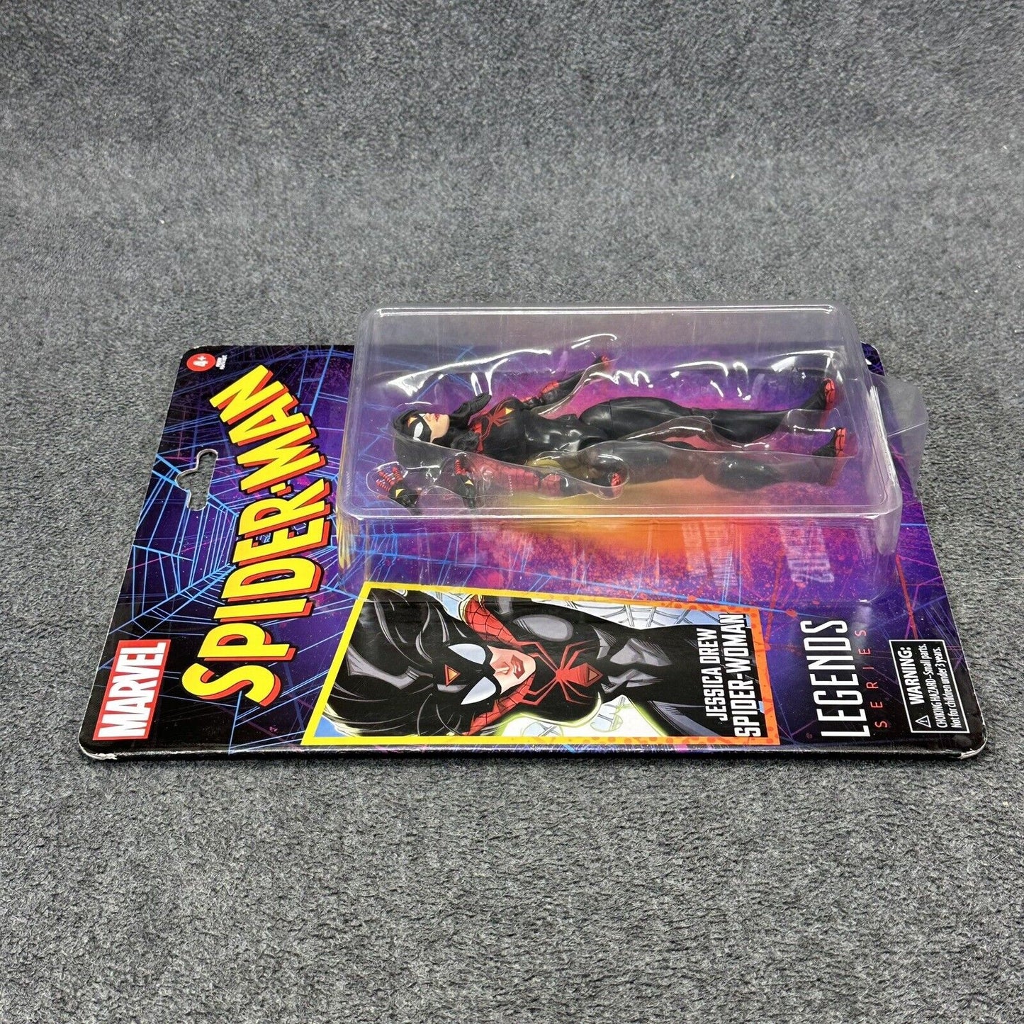 Marvel Legends Spider-Man Jessica Drew Spider-Woman Black Suit 6" Action Figure