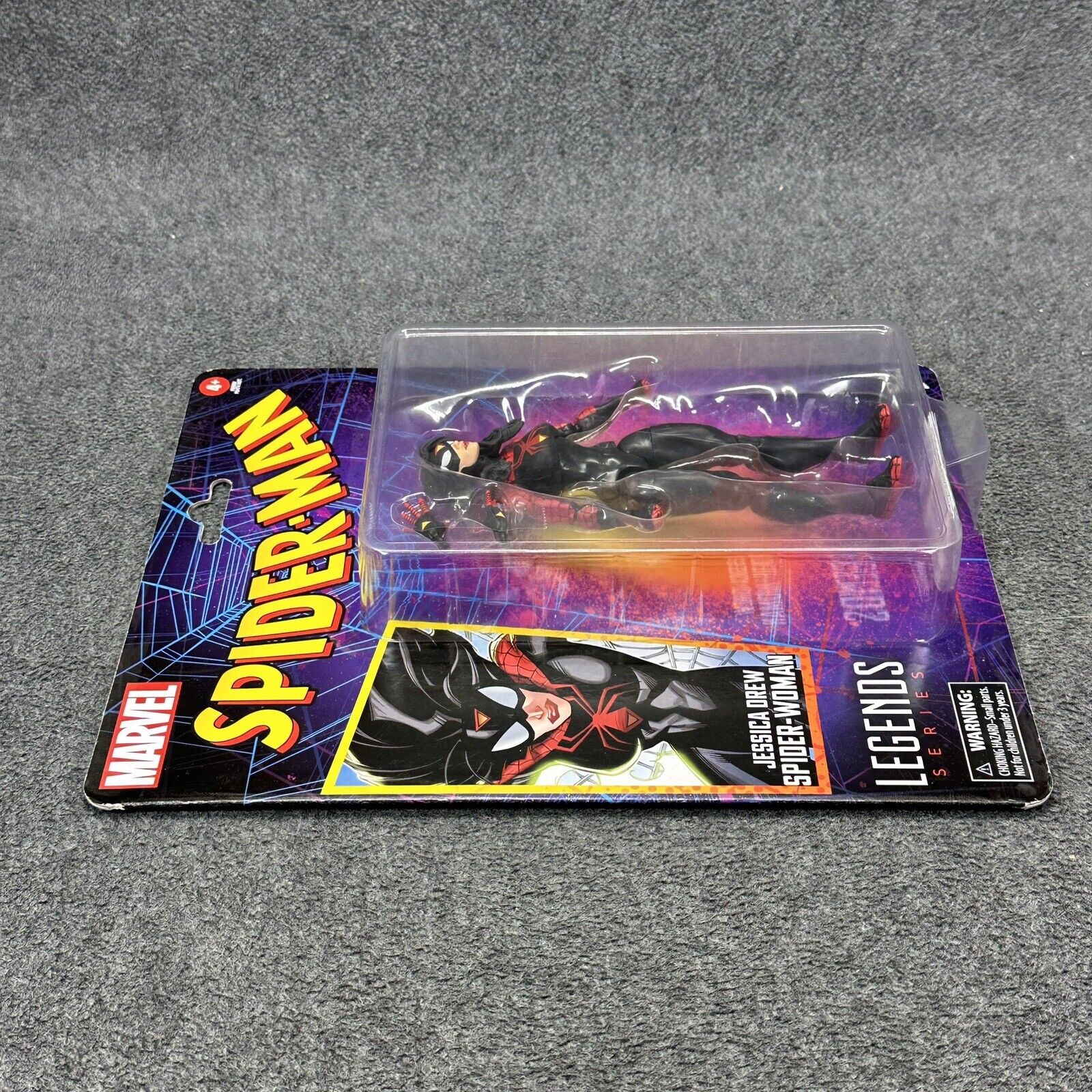 Marvel Legends Spider-Man Jessica Drew Spider-Woman Black Suit 6" Action Figure