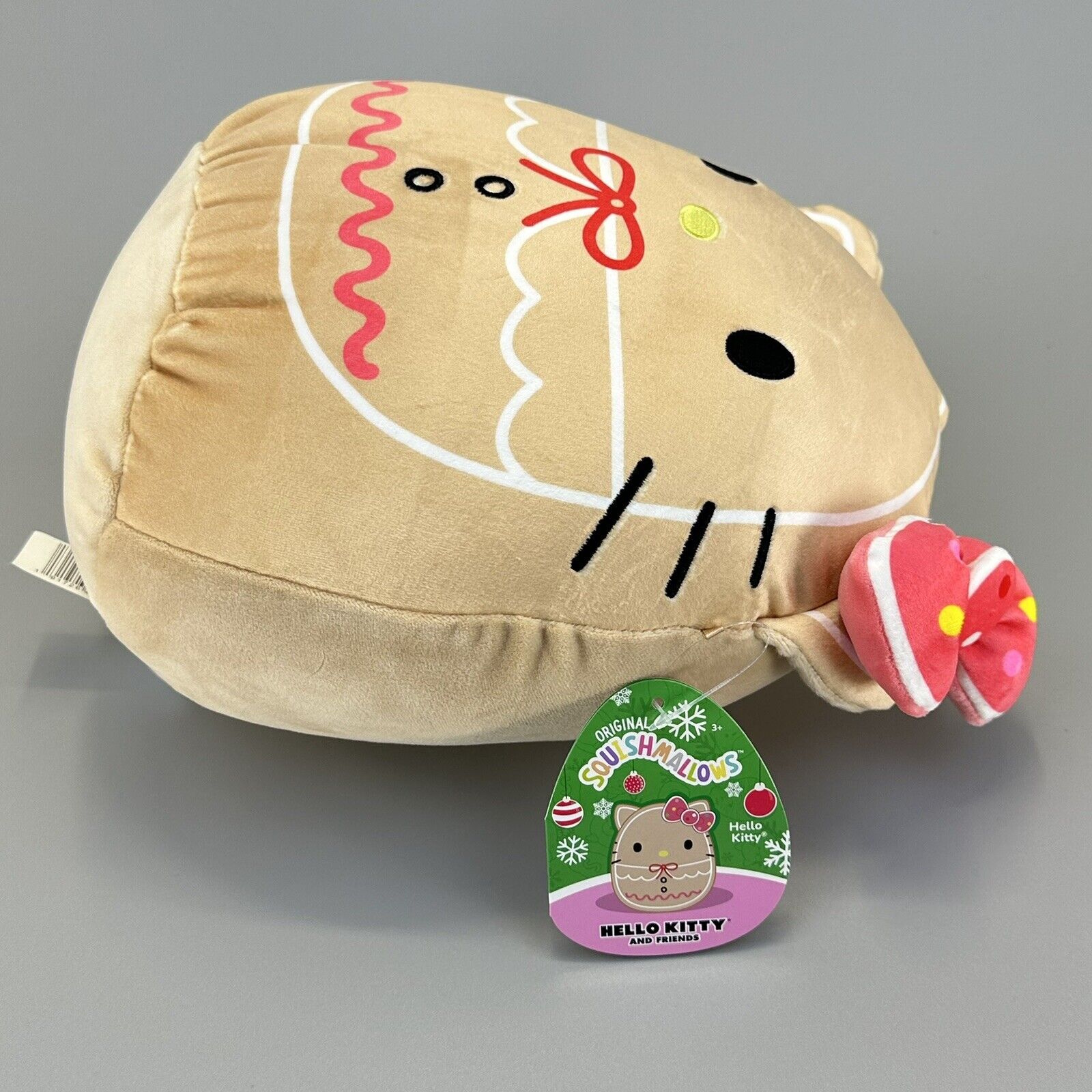 Squishmallows Sanrio 2023 Hello Kitty Christmas Gingerbread 10" Plush New w/ Tag