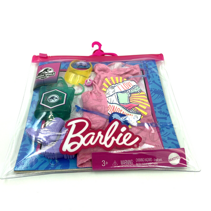 Barbie Jurassic World Storytelling Fashion Pack "I Love Dinosaurs" Pink Hooddie