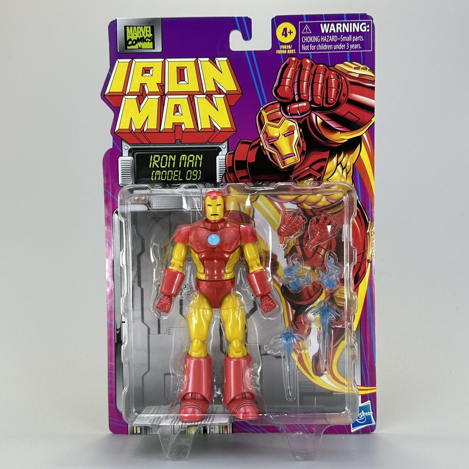 Marvel Legends Retro Card Iron Man Model 09 6" Action Figure w/ Accessories New