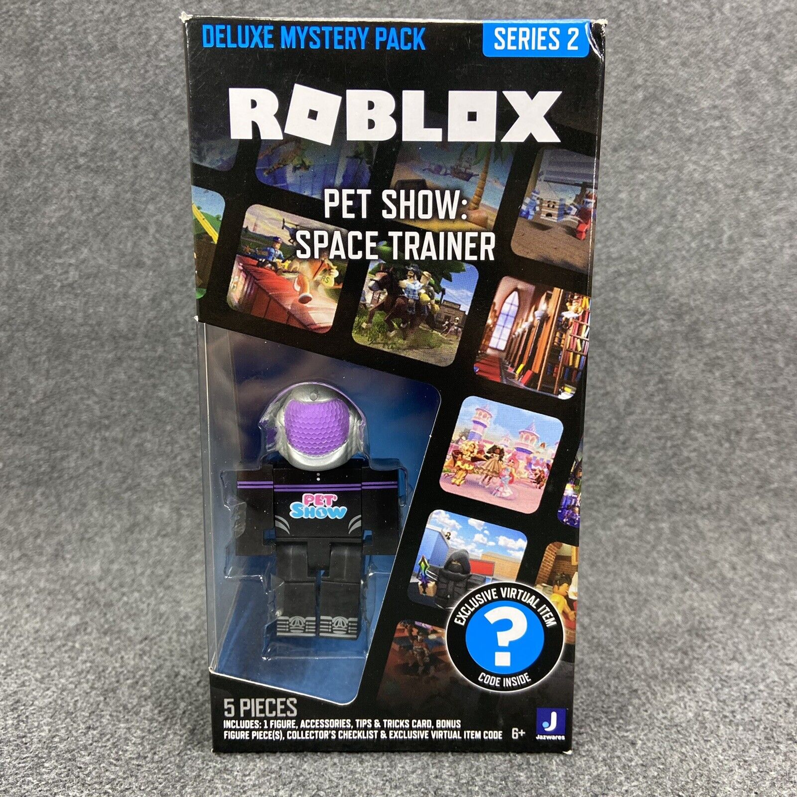 Roblox Deluxe Mystery Pk Series 2 Pet Show: Space Trainer 3" Figure w/ Code New