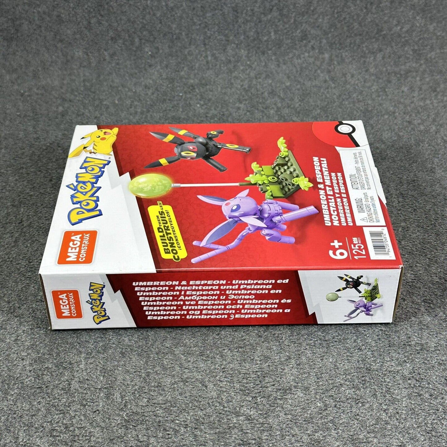 Mega Construx Pokemon Umbreon & Espeon Building Set 125 Pieces - Brand New