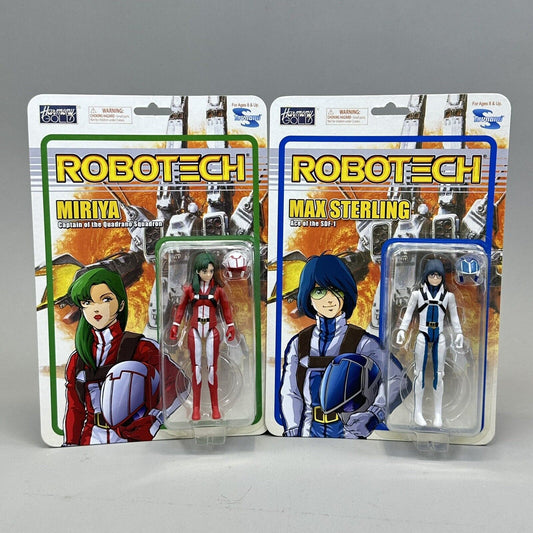 Toynami Robotech Macross Max & Miriya Sterling Figures Carded Harmony Gold New