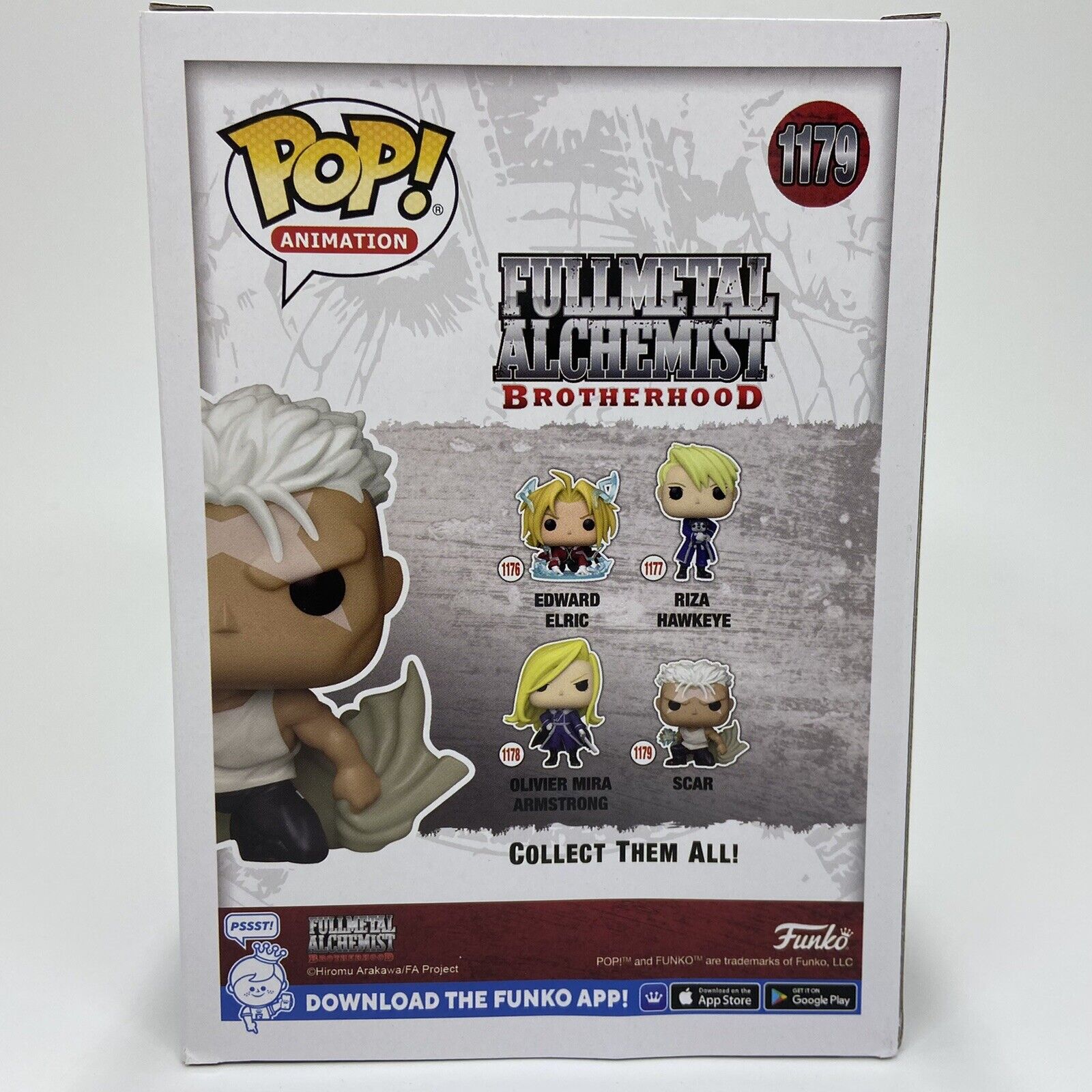 Funko Pop - Fullmetal Alchemist Brotherhood Scar #1179 Vinyl Figure - Brand New