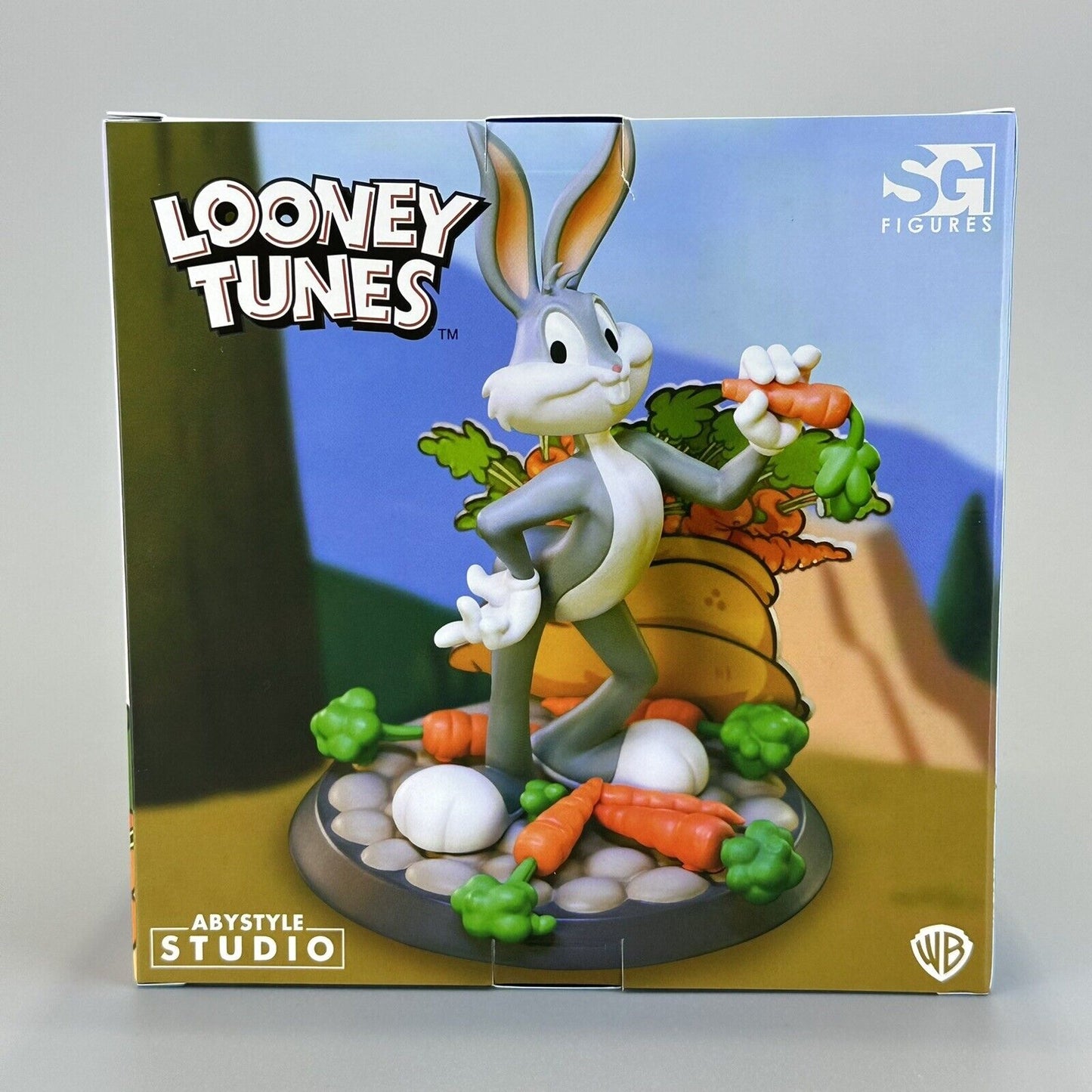 Looney Tunes Bugs Bunny 4.7" PVC Figure Statue w/ Diorama Base ABYstyle  - New