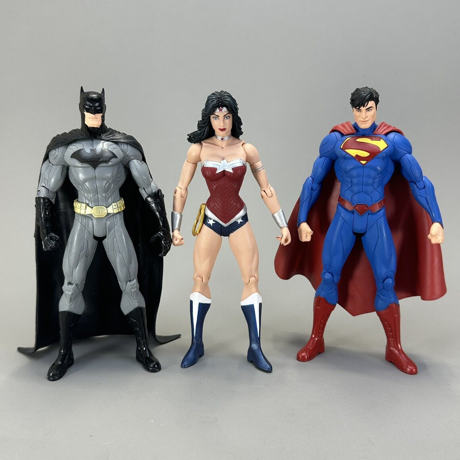 DC Collectibles New 52 Justice League Superman Batman & Wonder Woman 7" Figures