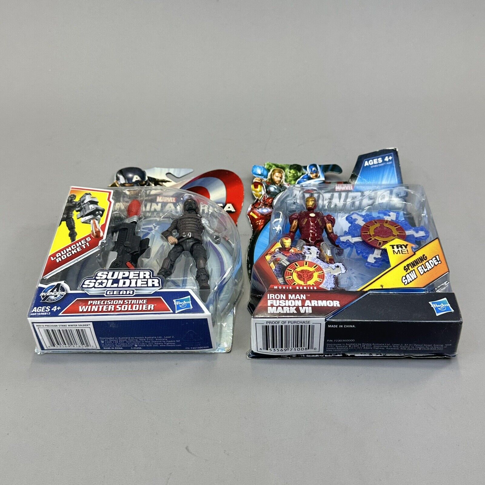 Hasbro Marvel Avengers MCU Iron Man & Winter Soldier 4" Action Figures