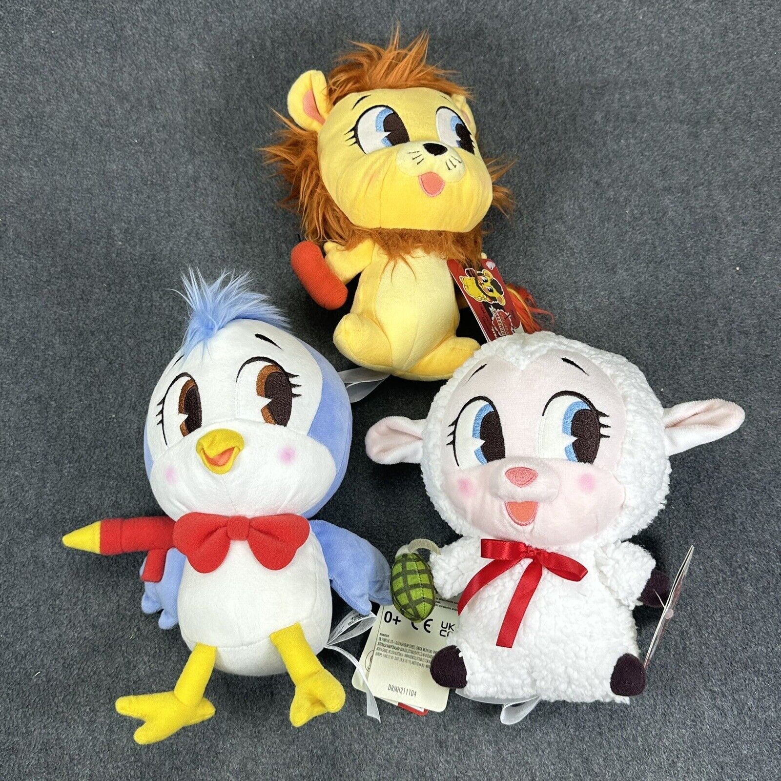 Funko Plushies Villainous Valentine Darling The Lamb Pookie Lion & Tootsie Bird